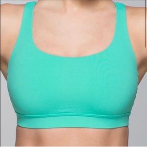 Teal size 4 lululemon energy sports bra